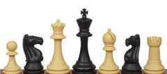 Black & Tan Fierce Knight Chess Pieces