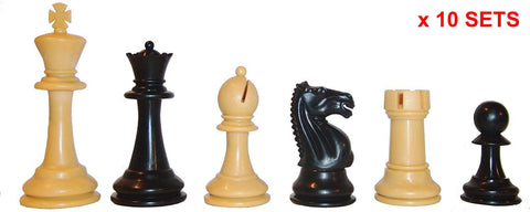 Black & Tan Fierce Knight Chess Pieces x 10